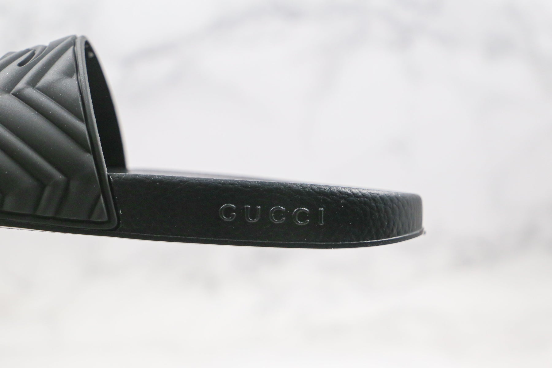 Gucci Matelasse  Slide Black