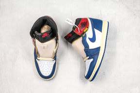 Jordan 1 Retro High Union Los Angeles Blue Toe Luxe Premium Brazil