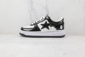Bape Sta Patent Black White - Luxe Premium Brazil