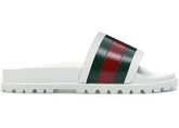 Gucci Web Slide Sandal White