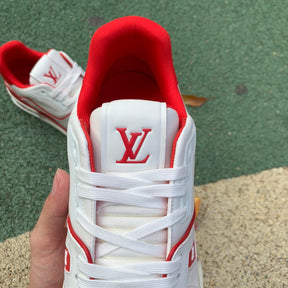 Louis Vuitton Trainer Bordeaux White Red - Luxe Premium Brazil