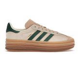 Adidas Gazelle Bold Magic Beige Collegiate Green Luxe Premium Brazil