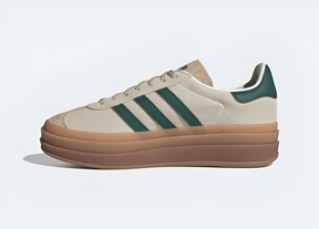 Adidas Gazelle Bold Magic Beige Collegiate Green Luxe Premium Brazil