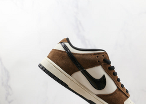 Nike SB Dunk Low White Black Trail End Brown Luxe Premium Brazil