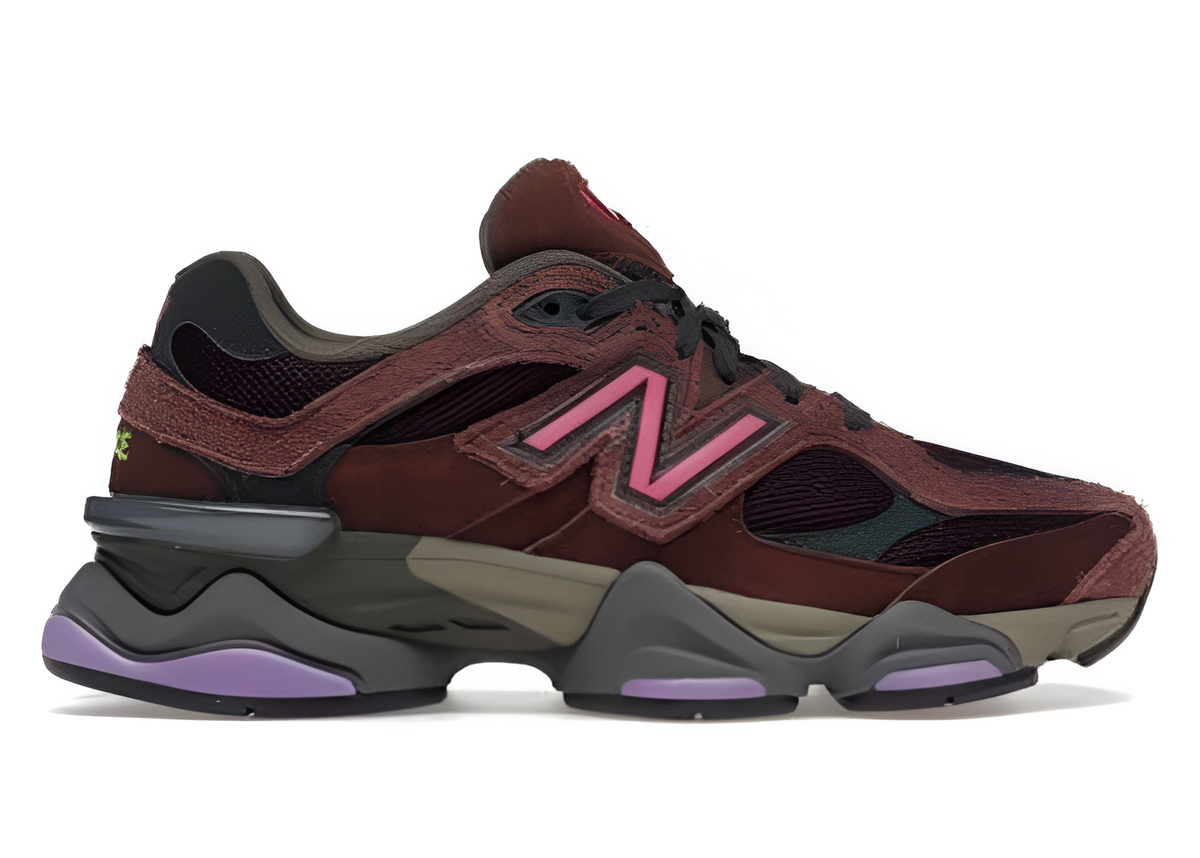 New Balance 9060 Burgundy Pink Luxe Premium Brazil