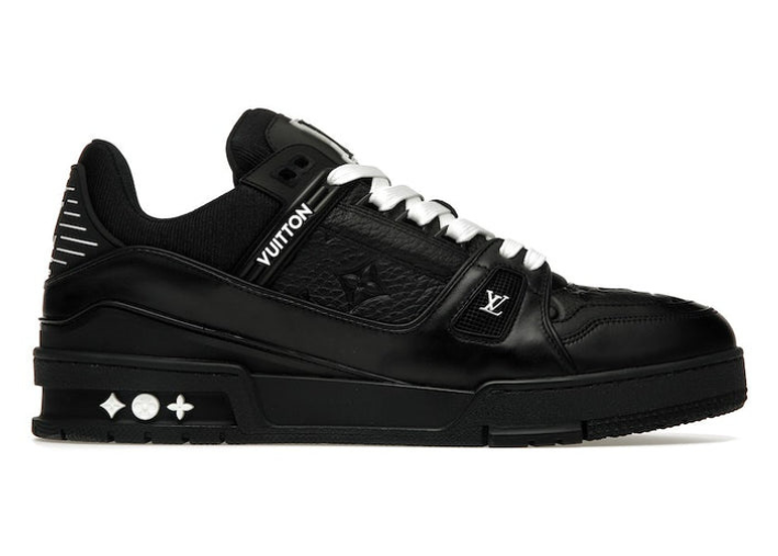 Louis Vuitton Trainer Black Embossed Monogram Luxe Premium Brazil