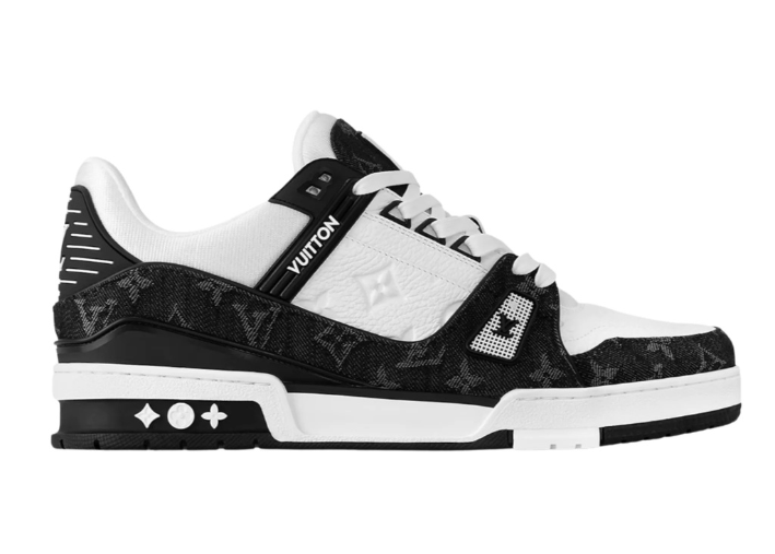 Louis Vuitton Trainer White Black Luxe Premium Brazil