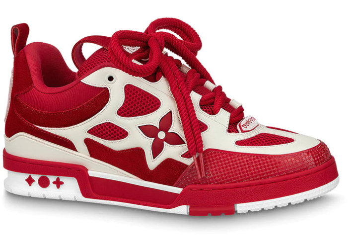 Louis Vuitton LV Skate Sneaker Red White Luxe Premium Brazil