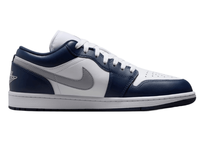 Jordan 1 Low Wolf Grey Midnight Navy Luxe Premium Brazil