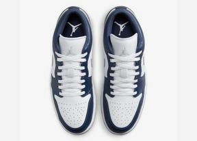 Jordan 1 Low Wolf Grey Midnight Navy Luxe Premium Brazil