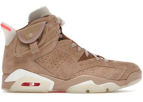 Jordan 6 Retro Travis Scott British Khaki - Luxe Premium Brazil