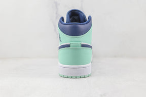 Jordan 1 Mid Mystic Navy Mint Foam Luxe Premium Brazil
