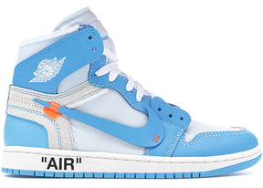 Jordan 1 Retro High Off-White University Blue Luxe Premium Brazil