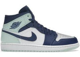 Jordan 1 Mid Mystic Navy Mint Foam Luxe Premium Brazil
