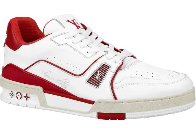 Louis Vuitton Trainer Bordeaux White Red - Luxe Premium Brazil