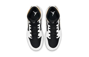 Jordan 1 Mid White Gold Black Luxe Premium Brazil